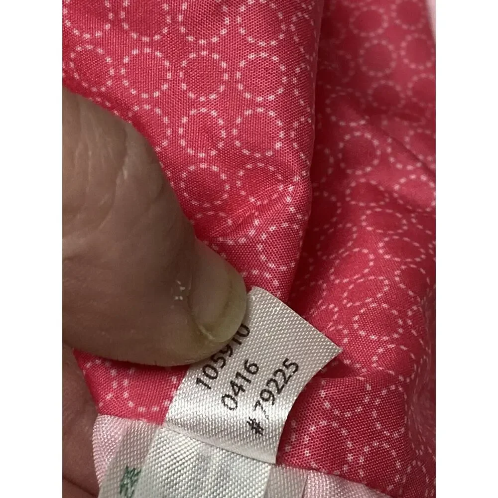 Disney Baby Minnie Mouse Pink Polka Dots Satin Trim Lovey Security Baby Blanket
